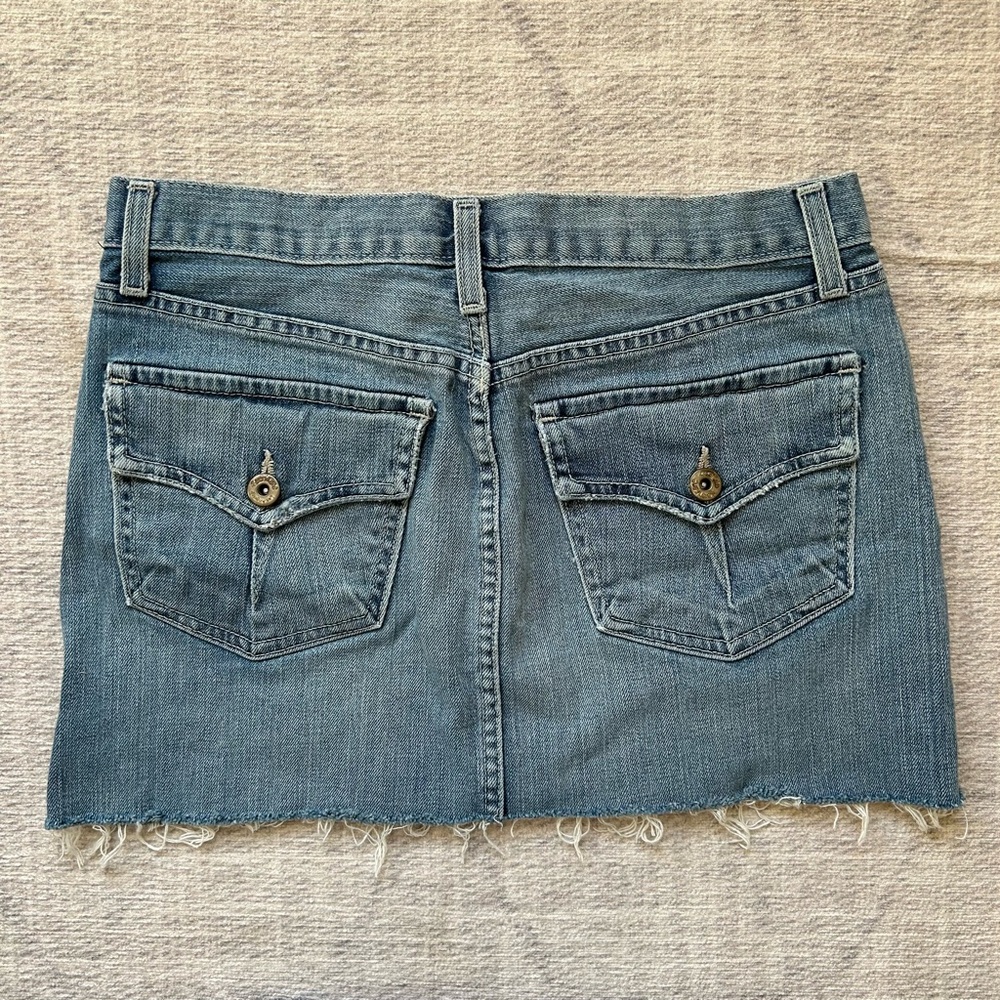 Karen Kane Denim Mini Skirt - Picture 2 of 4
